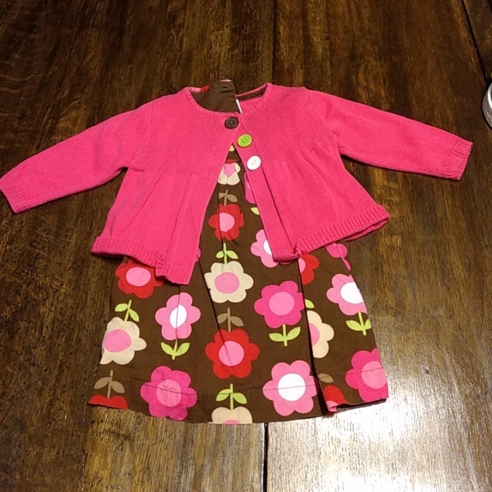 Carters dress/cardigan set